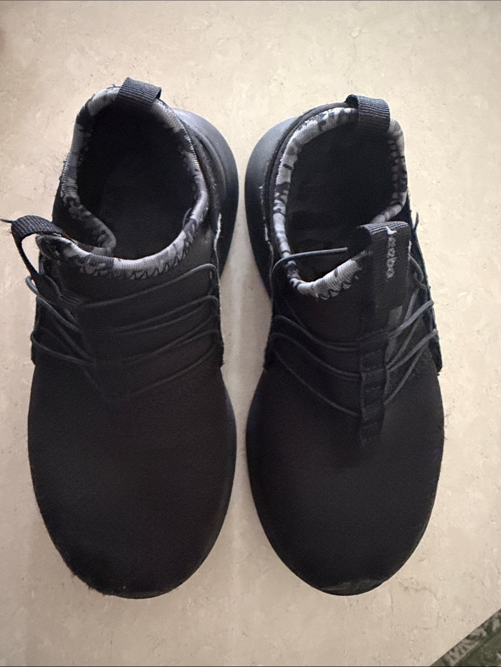 Boys Reebok Black Slip-On Athletic Sneakers